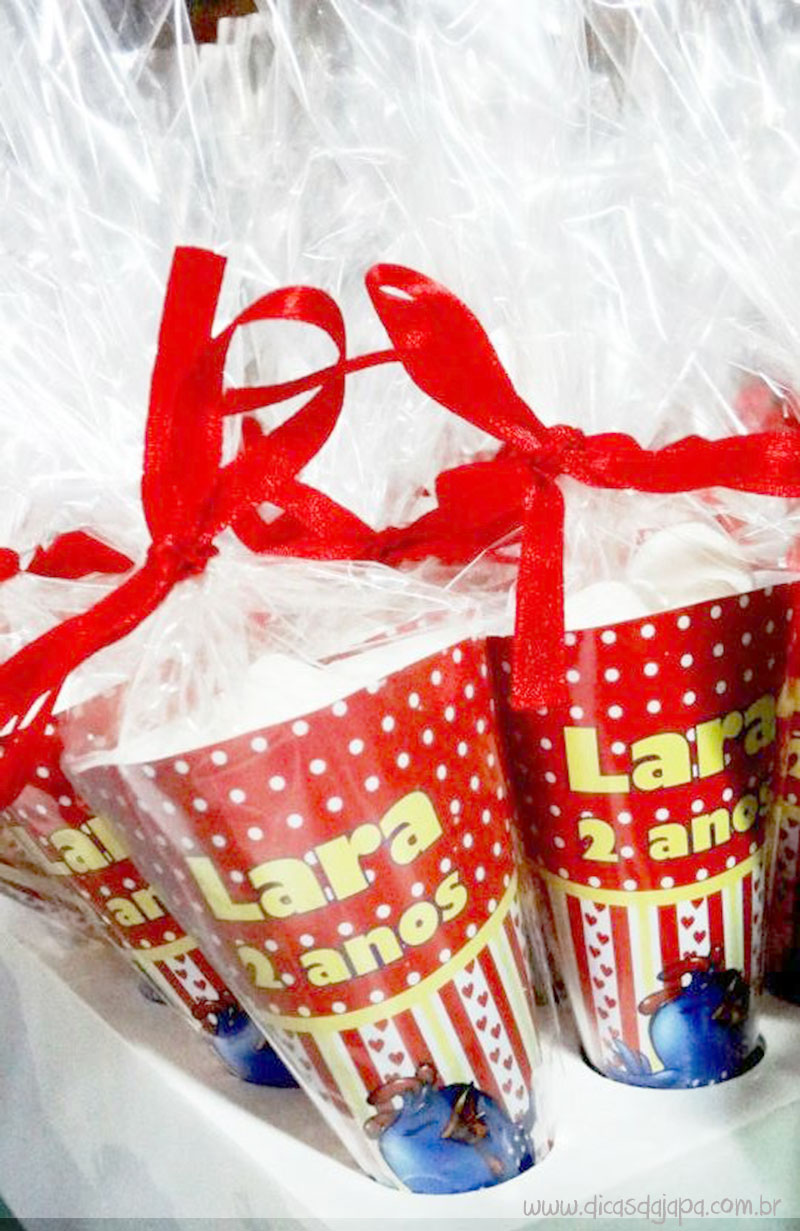 Dicas da japa festa da galinha pintadinha cone para bala