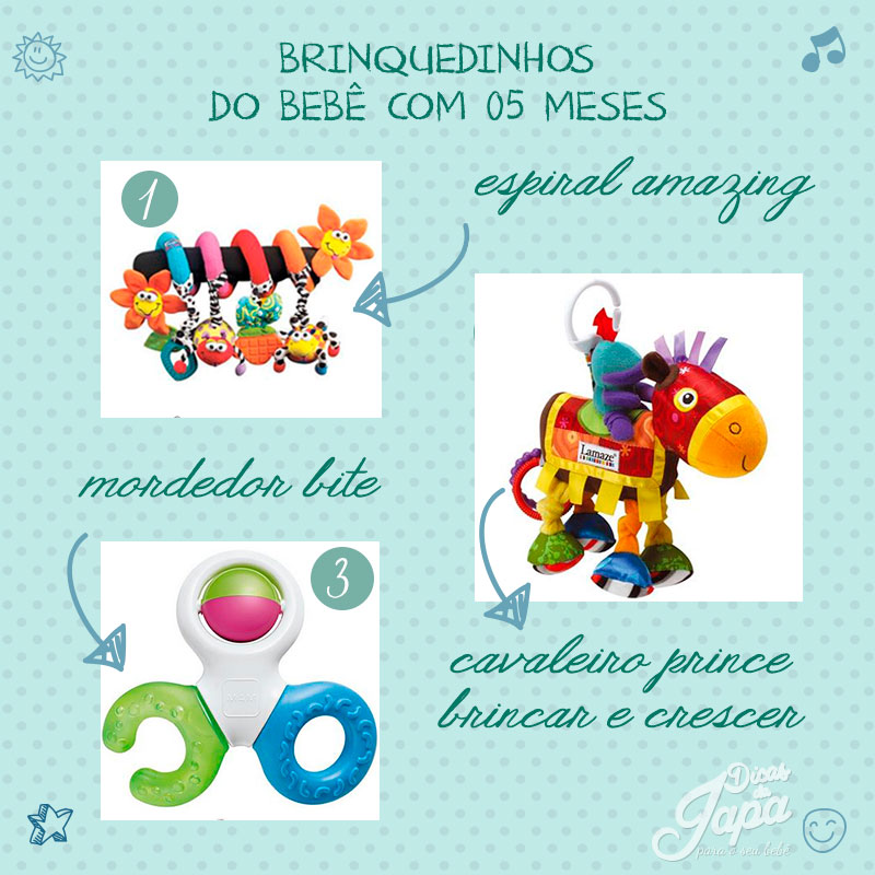 Brinquedos para bebês de 5 meses