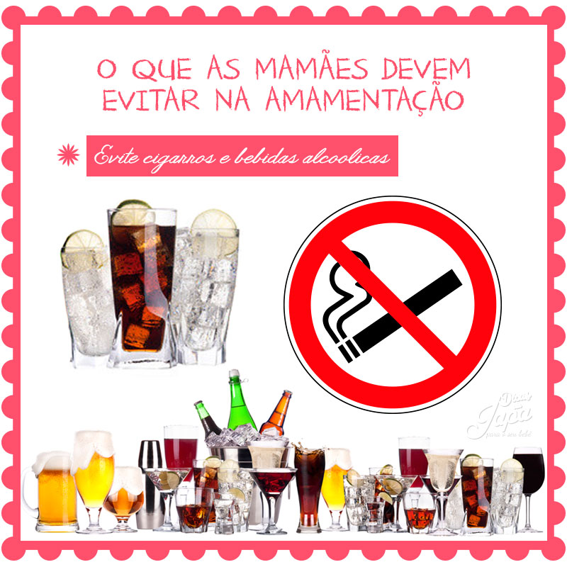 O que devem evitar na amamentação