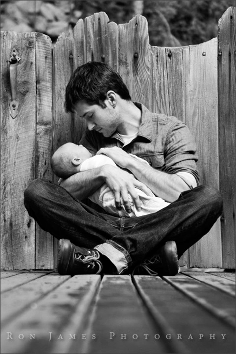 Inspirações de fotos para bebê e papai 5