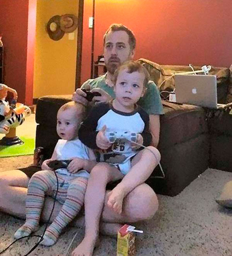 jogando com o papai