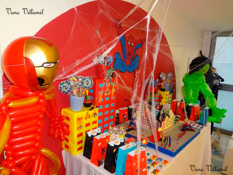 Festa do homem aranha e cia