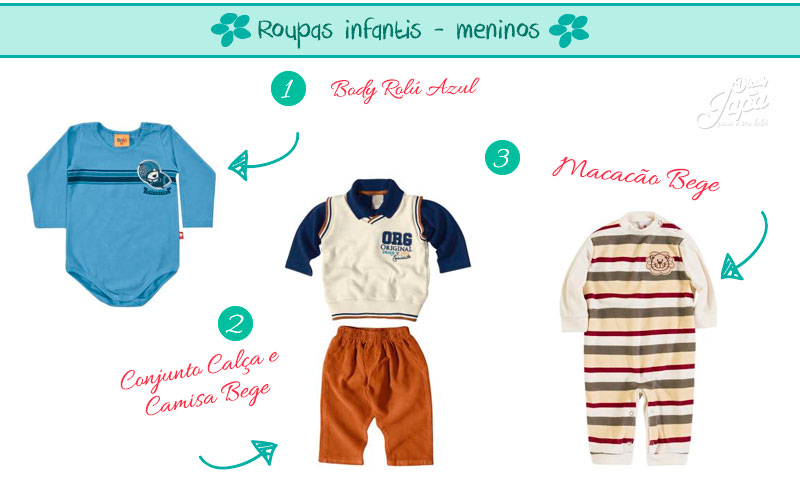 Roupa para meninas na moda