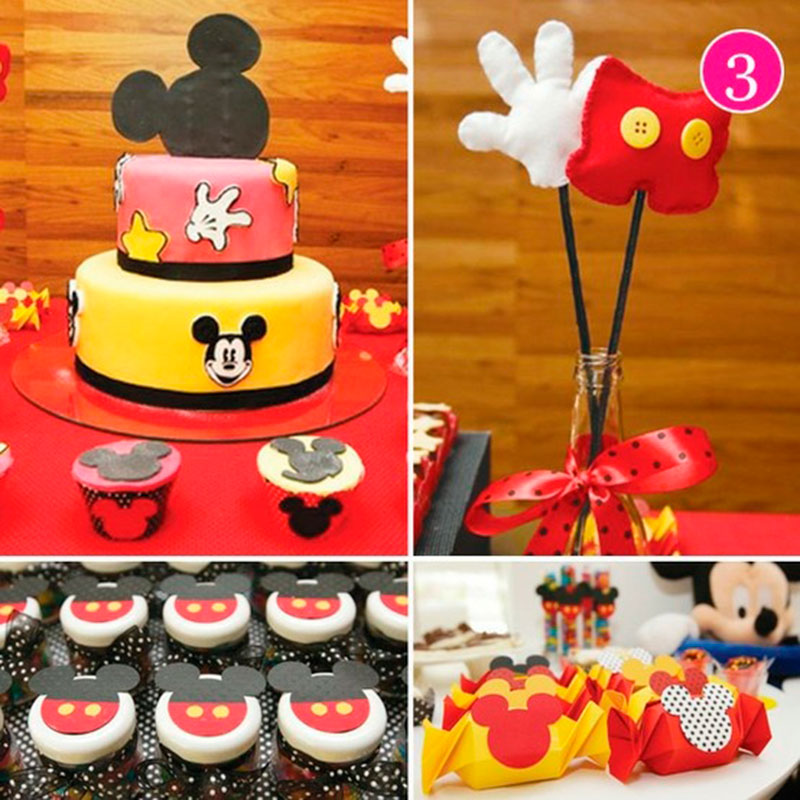 arranjo decorativo do mickey