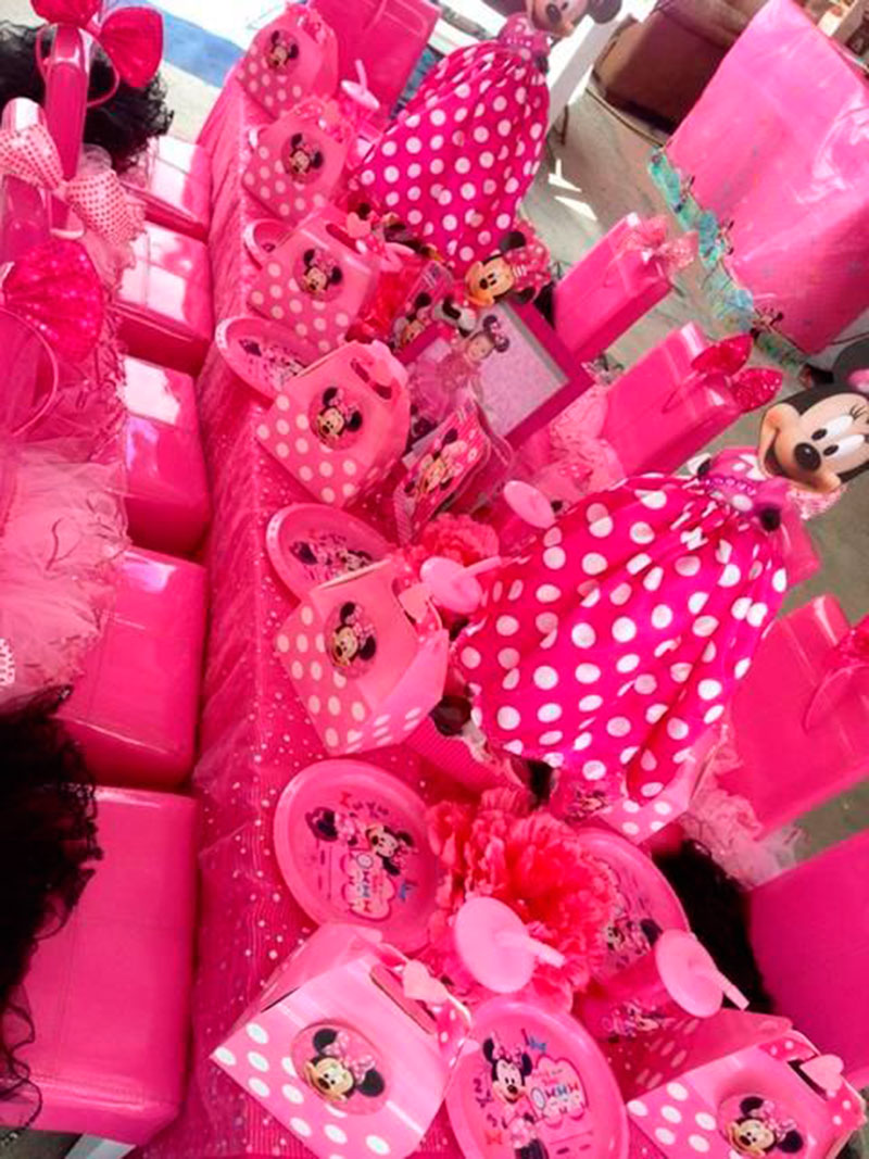 rosa para meninas que amam minnie