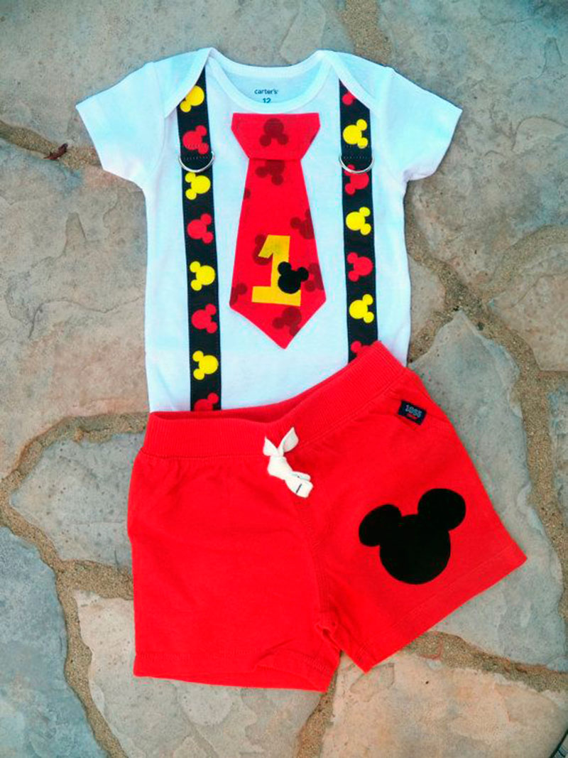 roupinha para bebê festas infantis do Mickey Mouse