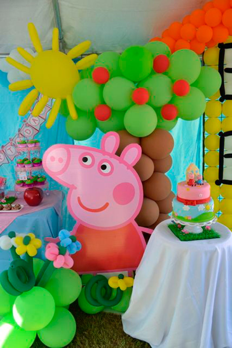 Decoracao divertida da Peppa
