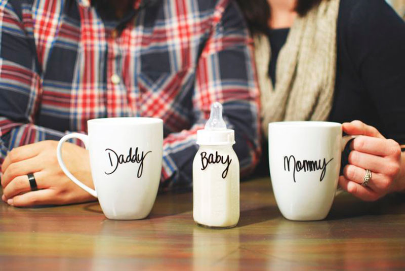 Caneca-mamae papai e baby