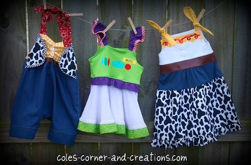 vestidos do toystory