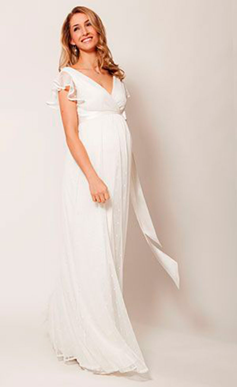 Vestido de noiva decote V