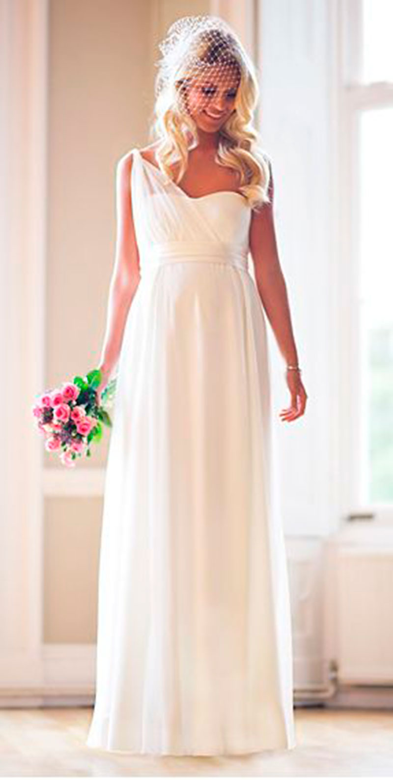 vestido de noiva basico e elegante