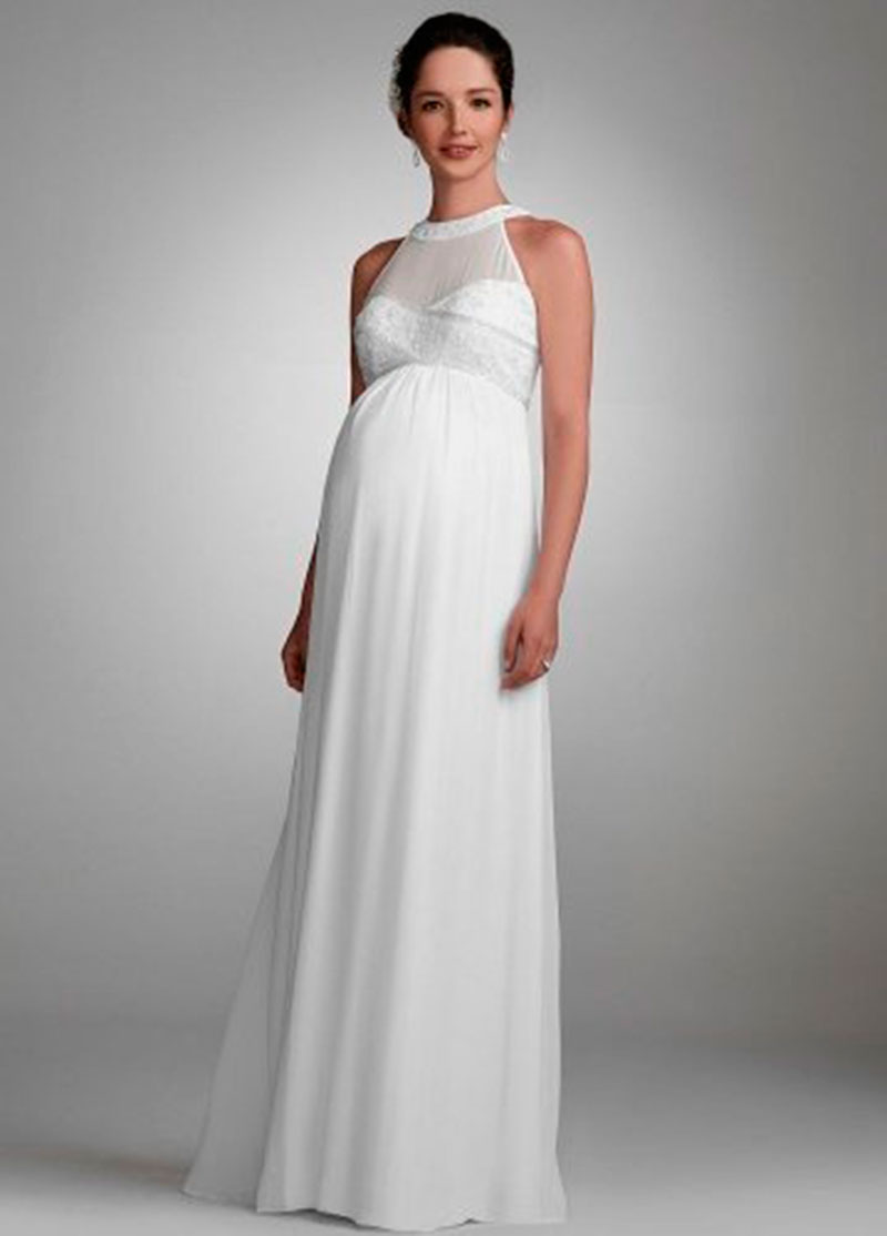 vestido de noiva para gravidinhas