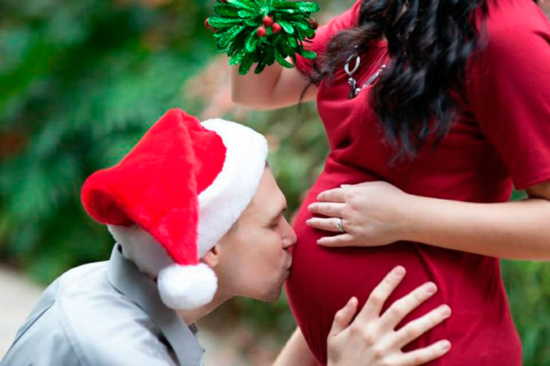 beijo na barriga da mamae
