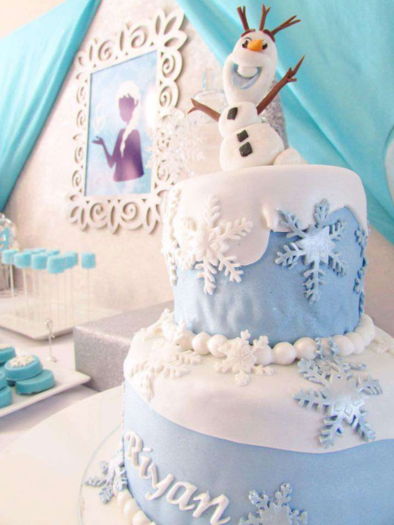 bolo do tema frozen