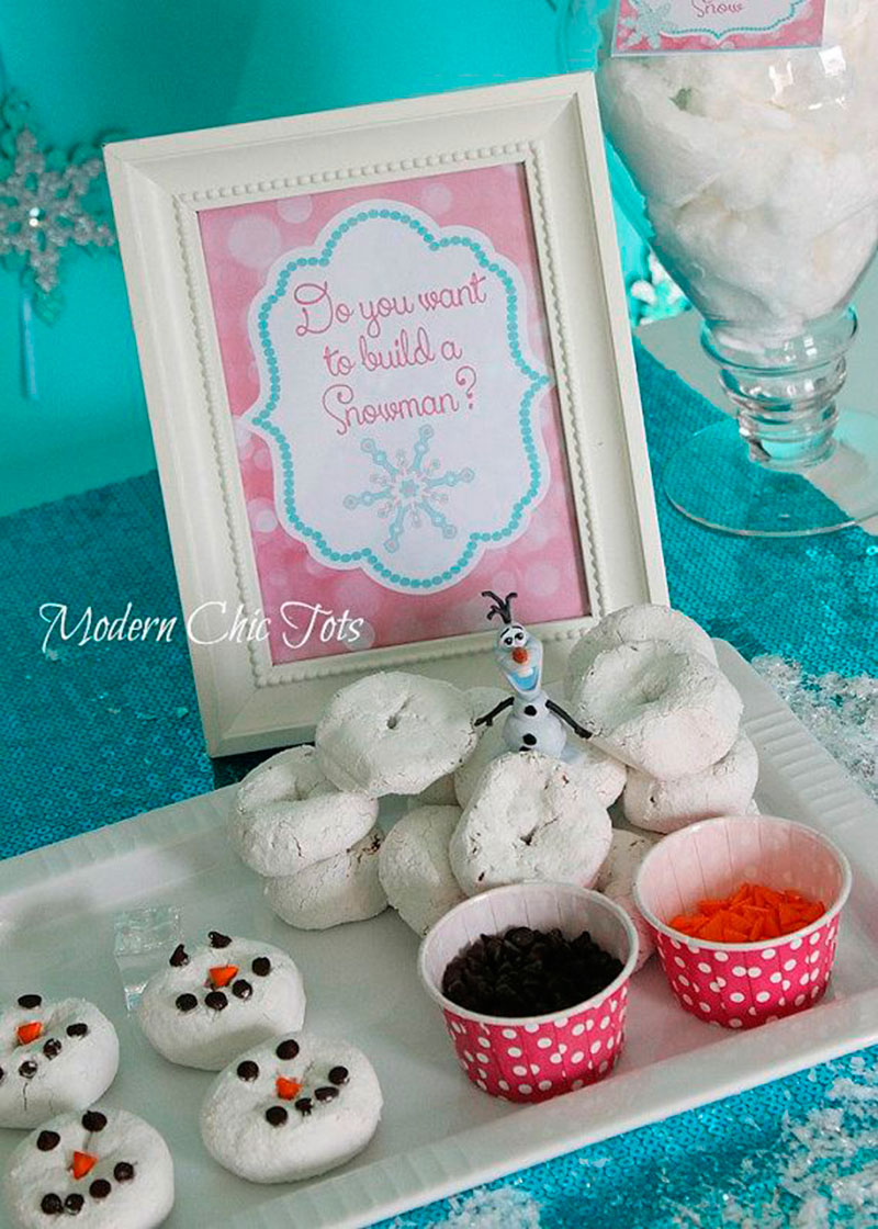 mesa de decor olaf