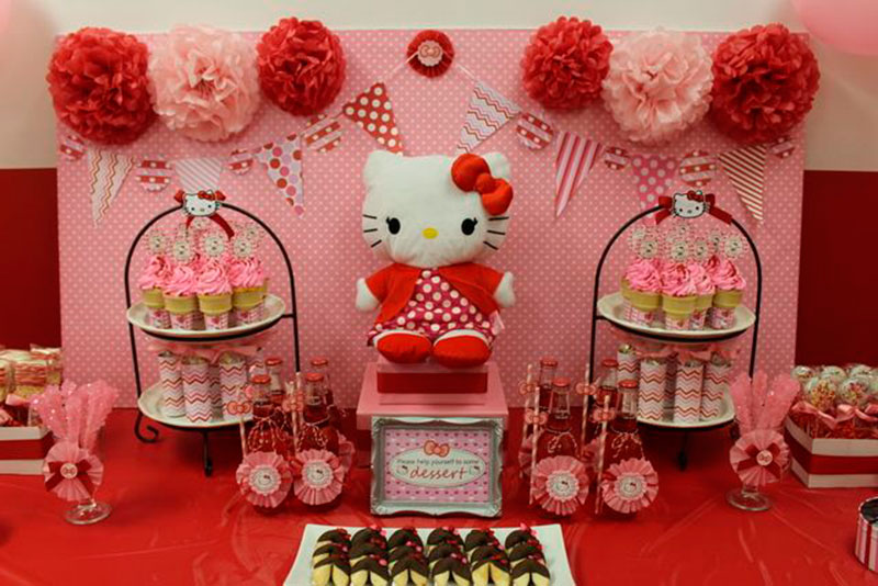 decor simples hello Kitty