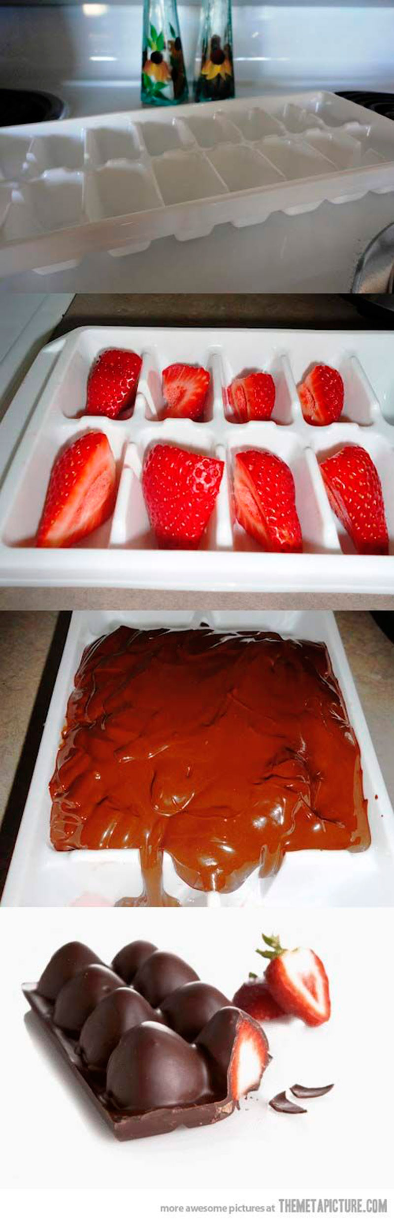morando com chocolate
