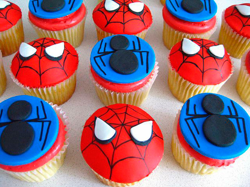 Cupcake-Homem Aranha