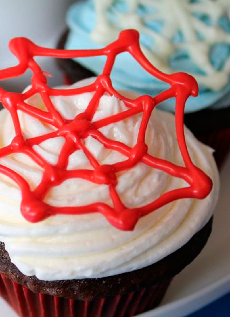 Cupcake teia de aranha