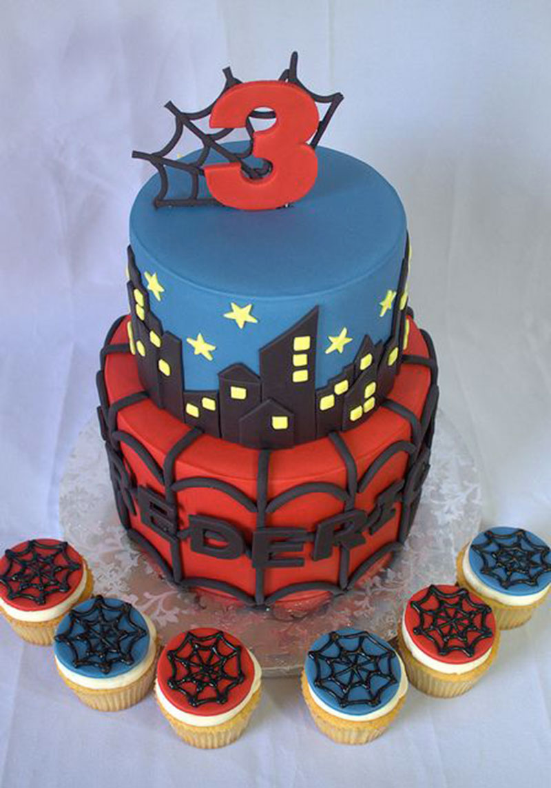 Homem Aranha e Cupcake