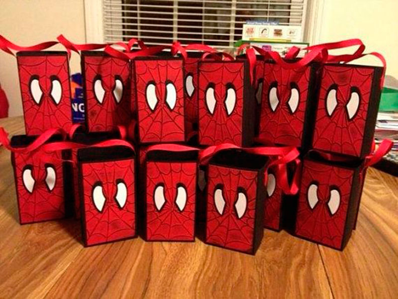 Lembrancinha do tema Homem Aranha