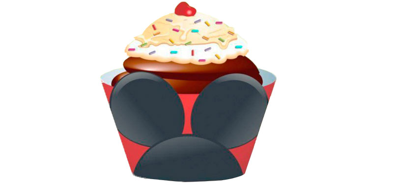 Wrapper Cupcake Mickey
