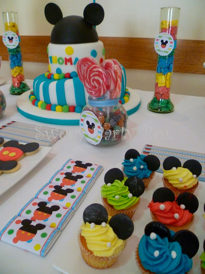 mesa colorida-festa Mickey