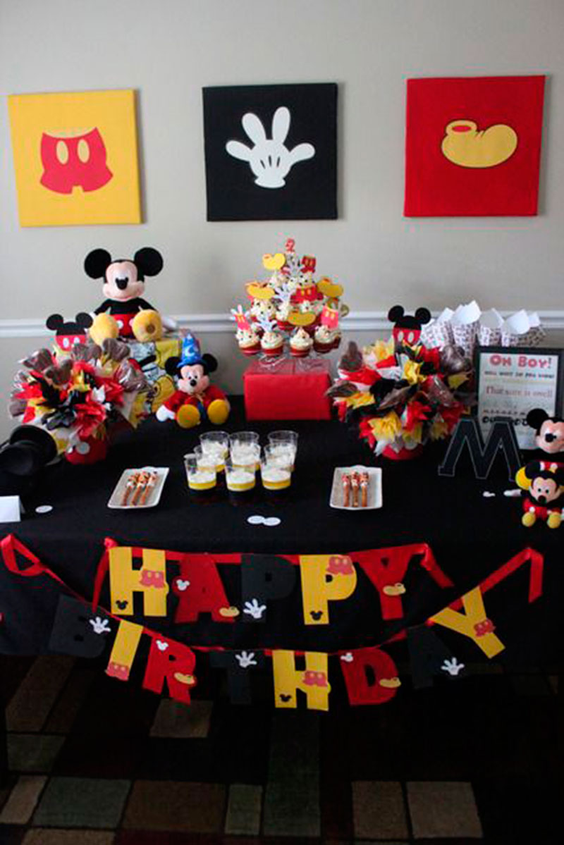 mesa do Mickey festa