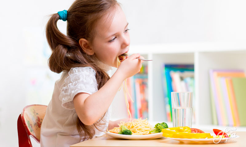 Tenha calma e paciência-alimentação infantil