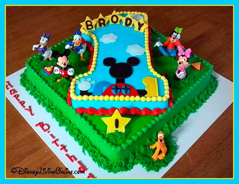 bolo 2 andares Mickey