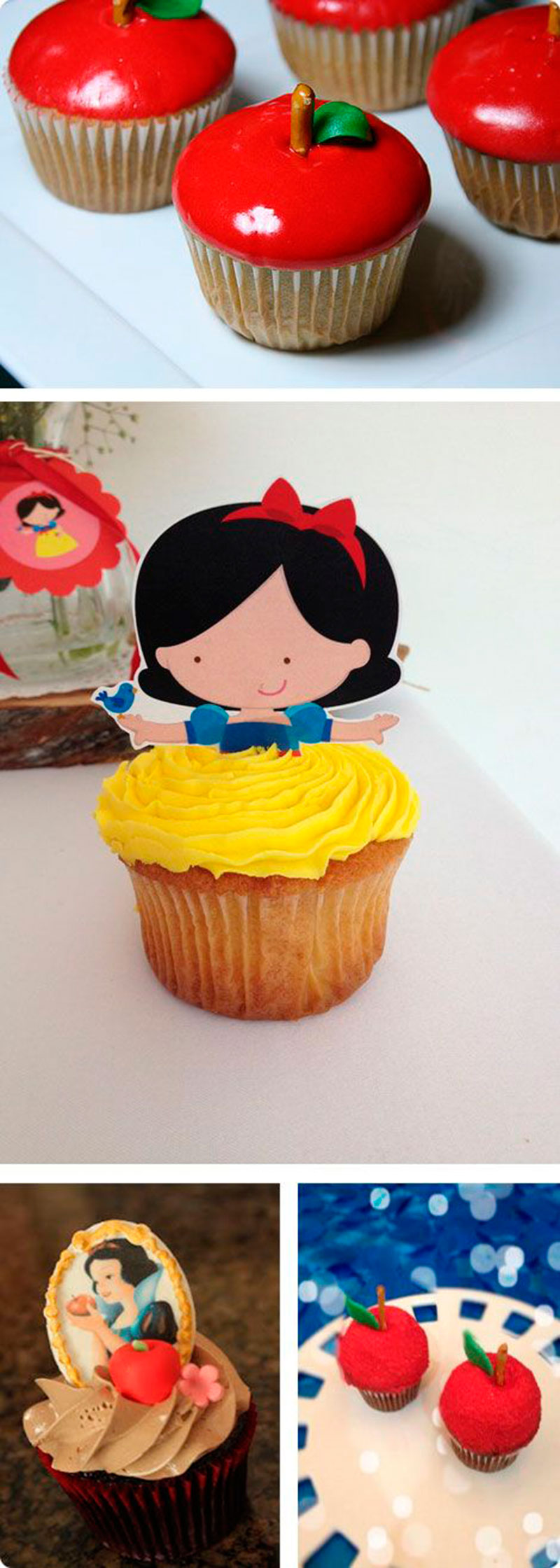 cupcake branca de neve