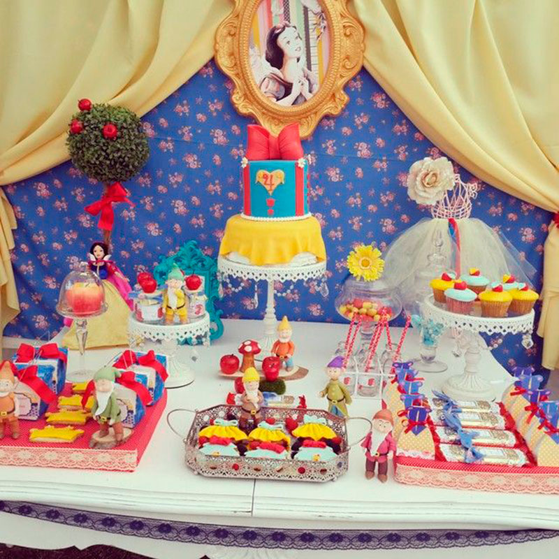 festa branca de neve decor