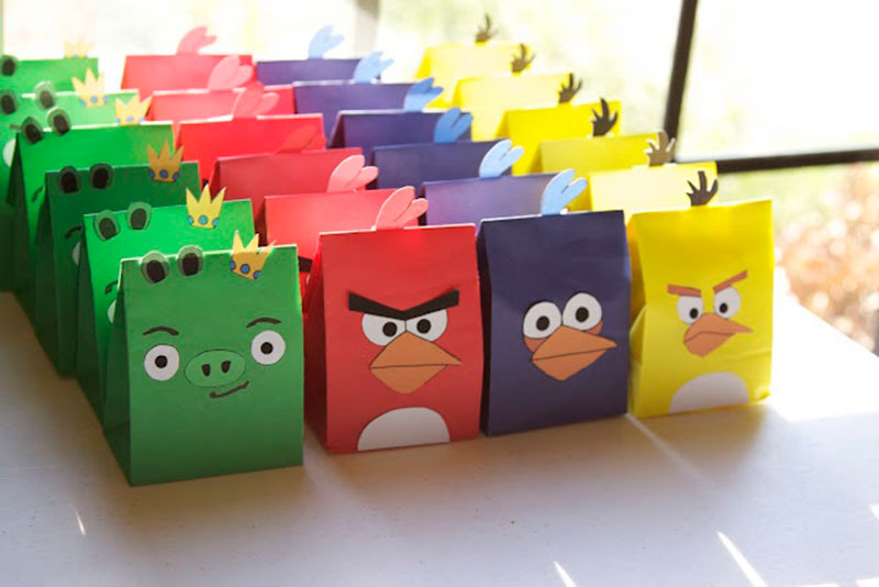 saquinho festa Angry birds