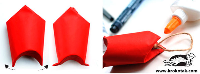 Papai Noel com rolo de papel higienico-3
