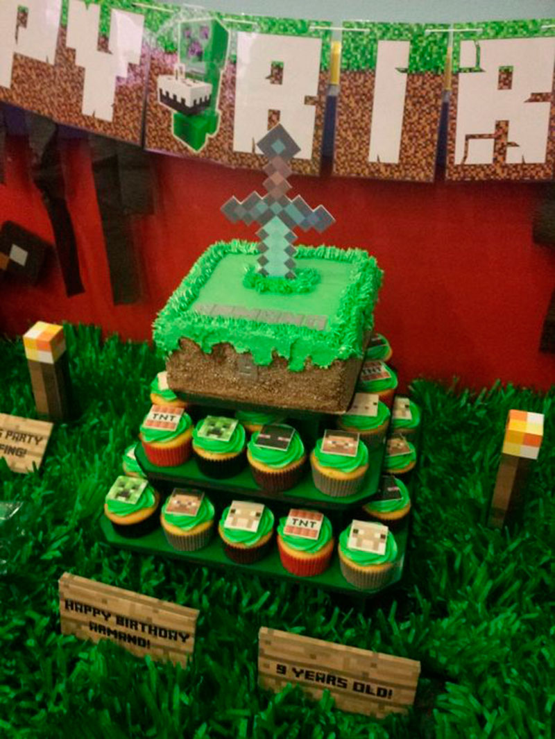 Bolo do Minecraft, Como Fazer Bolo de Aniversário do Minecraft