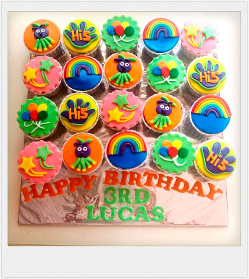 cupcake colorido