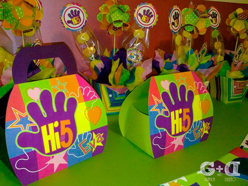 lembrancinha festa hi-5