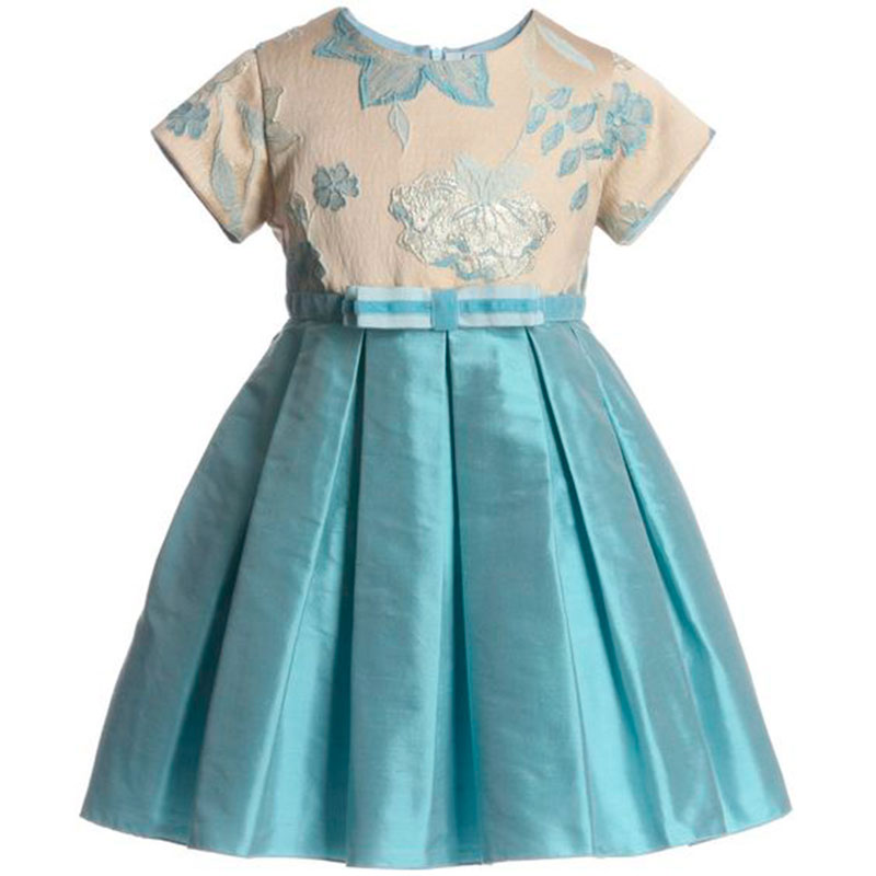 azul vestido - festa infantil princesa