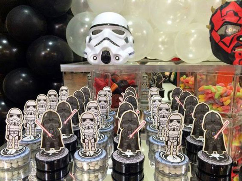 Stormtrooper e darth vader guloseimas