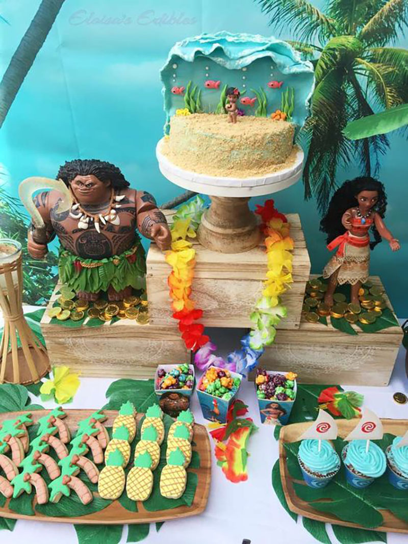 decor da mesa da moana