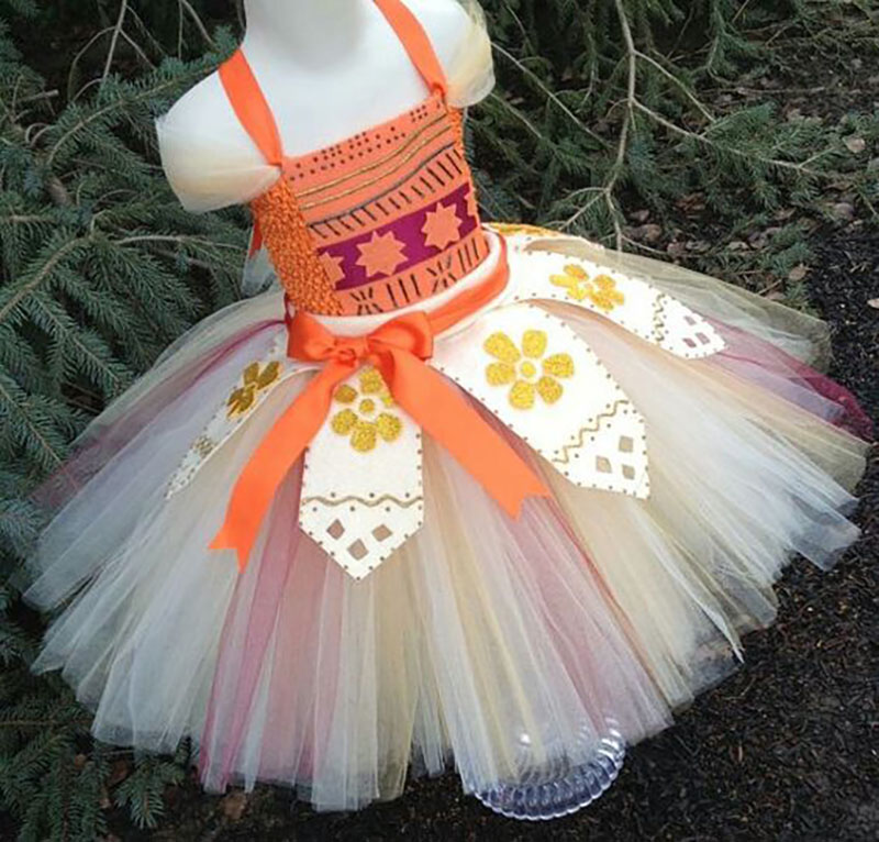 vestido festa moana