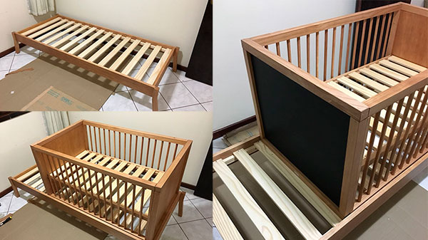 berço multifuncional Tulipa Baby-montagem